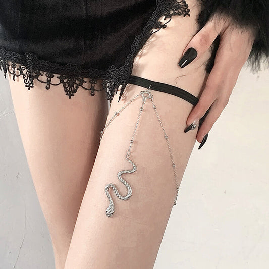 Sexy Gothic aesthetic snake garter