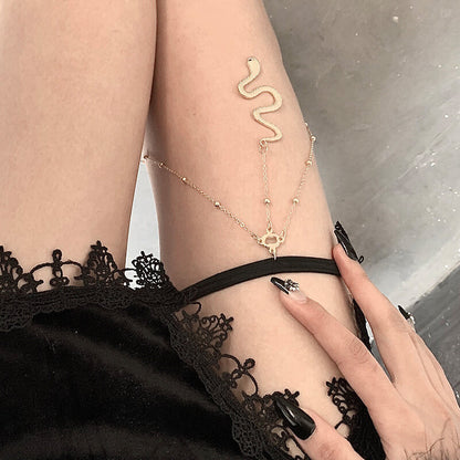 Sexy Gothic aesthetic snake garter