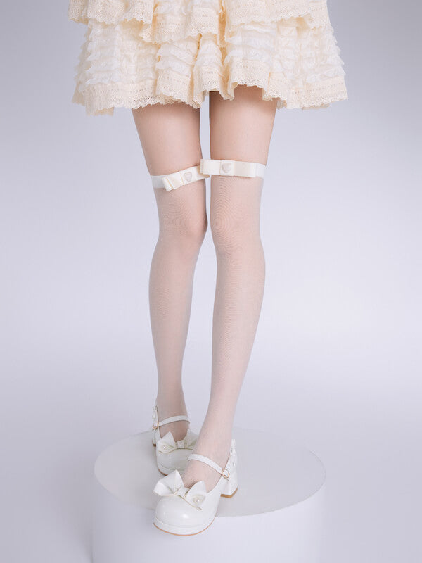 Sexy Heart bow lolita stockings