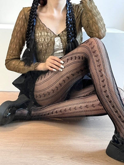 Sexy Hearts lolita lace tights