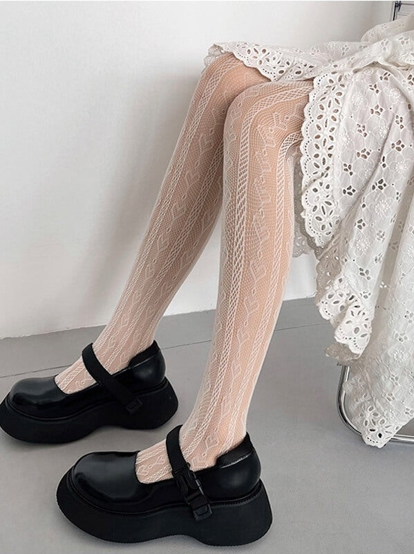 Sexy Hearts lolita lace tights