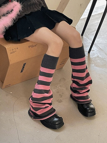 Sexy Stripes knit leg warmers