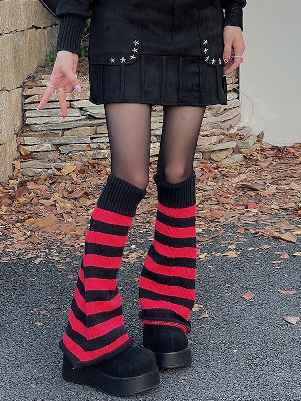 Sexy Stripes knit leg warmers