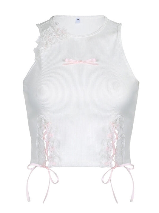 Jenny girl ribbon top