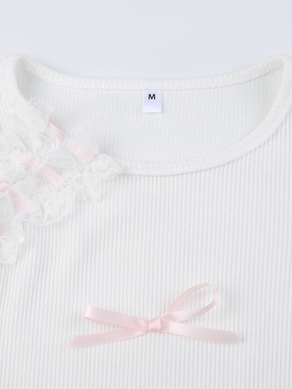 Jenny girl ribbon top