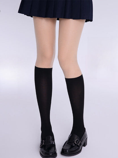 Sexy JK style stockings-effect tights