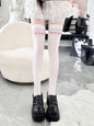 Kawaii emoji thigh high stockings