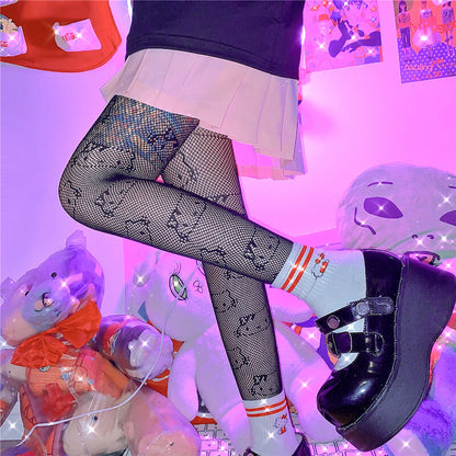 Sexy hello kitty fishnet tights