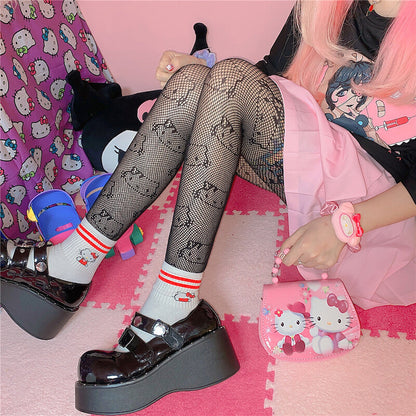 Sexy hello kitty fishnet tights