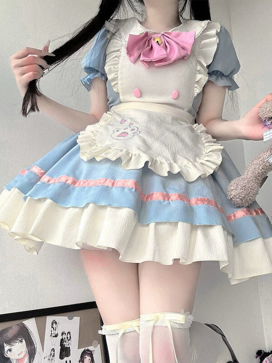 Kawaii paw cosplay maid dress