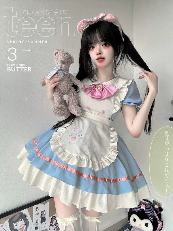 Kawaii paw cosplay maid dress