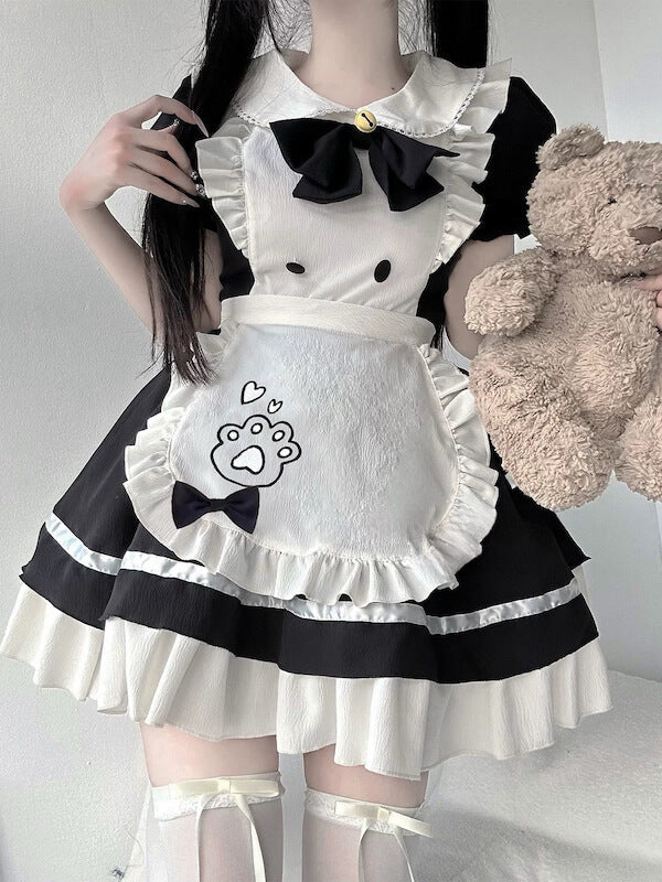 Kawaii paw cosplay maid dress