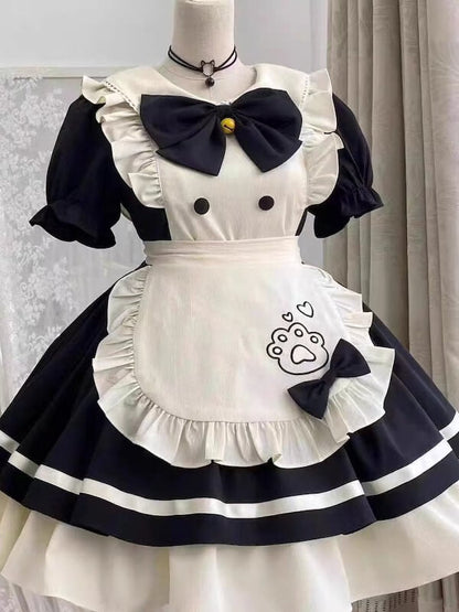 Kawaii paw cosplay maid dress