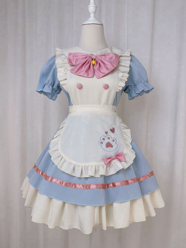 Kawaii paw cosplay maid dress