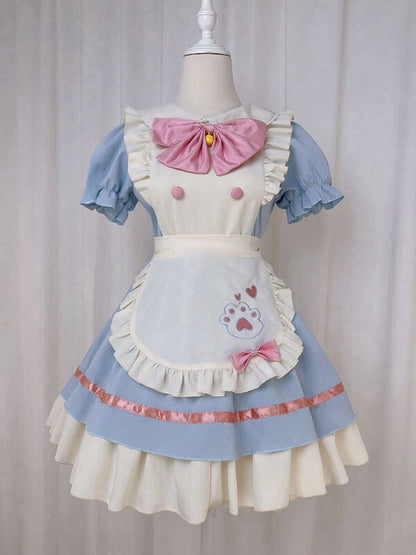 Kawaii paw cosplay maid dress