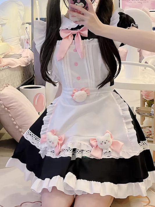 Kawaii plushies lolita maid dress