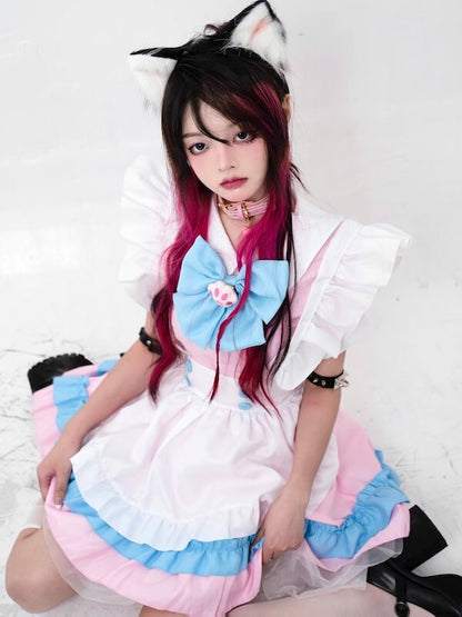 Sexy Kitty maid cosplay dress set