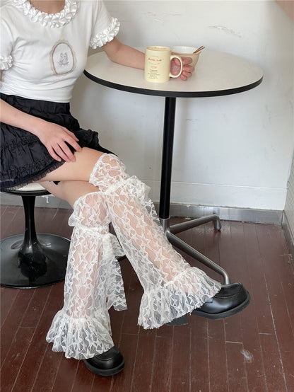 Sexy Lace stars leg warmers