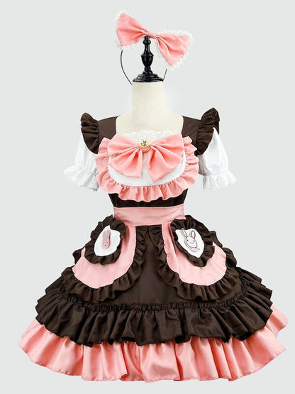 New Fashion Little Bunny soft cute maid dress