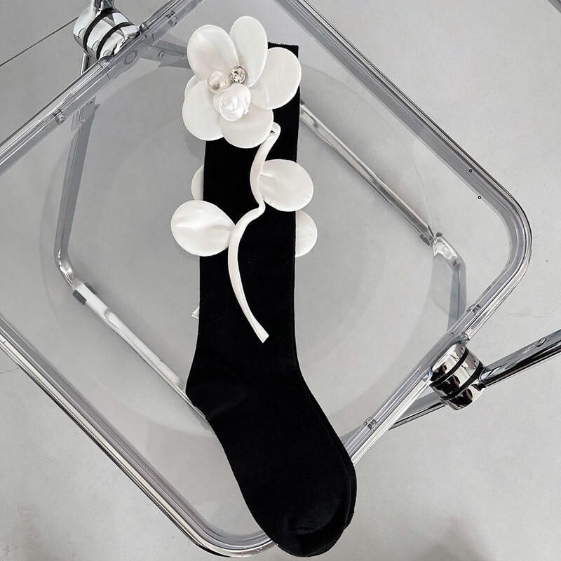 Sexy Lolita girl aesthetic flower stockings