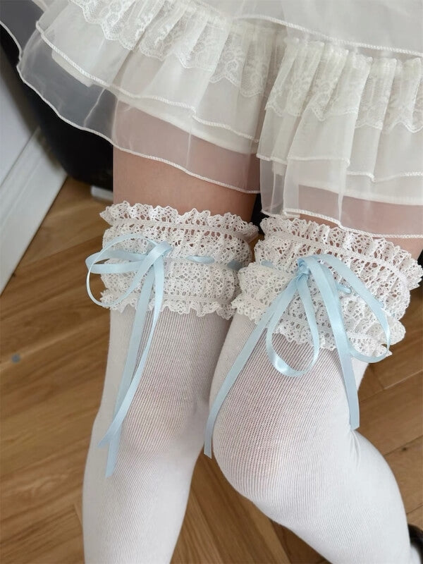 New Fashion ruffled lace doll stockings