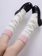 Sexy Pastel contrast color leg warmers