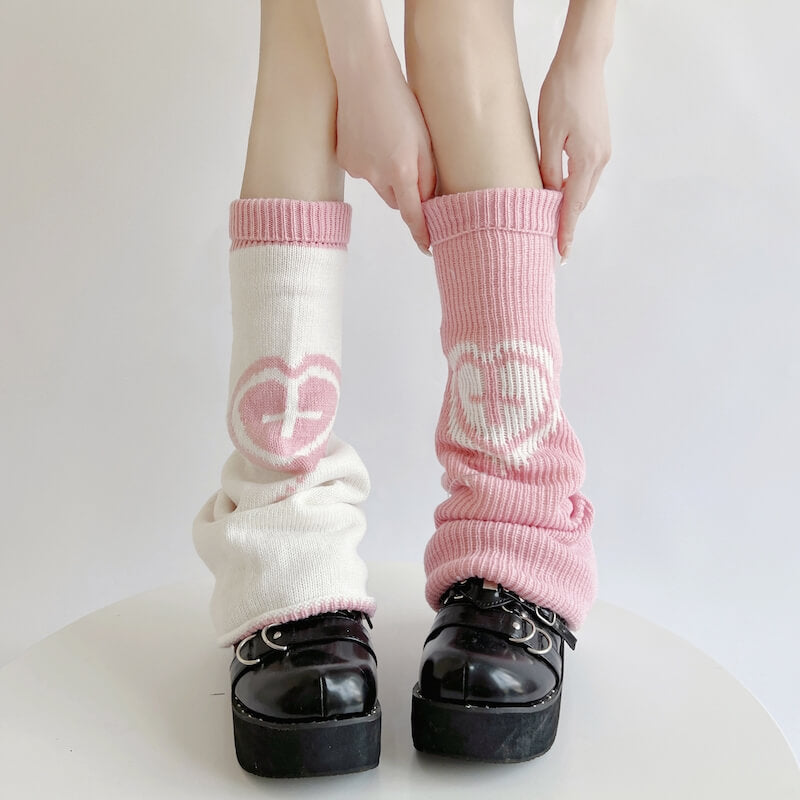 Sexy Pastel hearts leg warmers