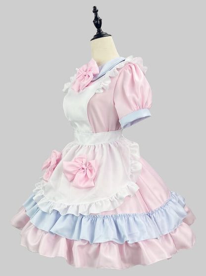 Pink creamy maid dress