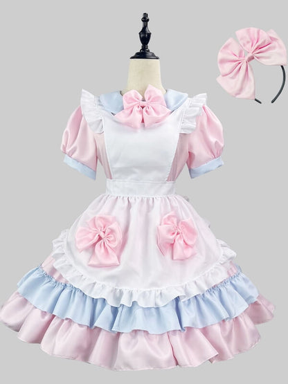 Pink creamy maid dress