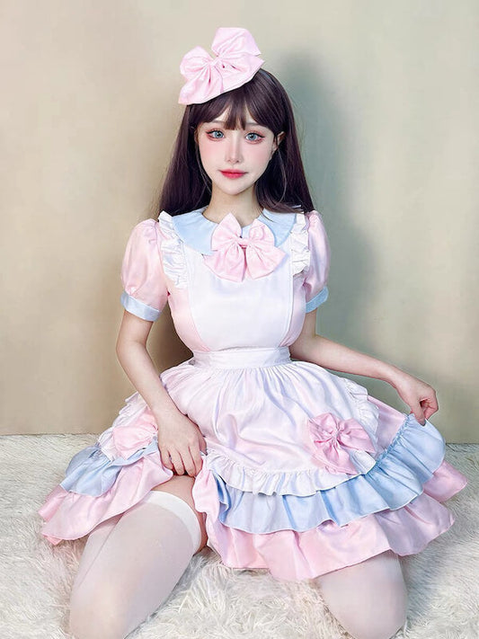 Pink creamy maid dress