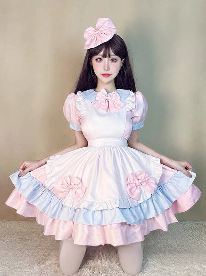 Pink creamy maid dress