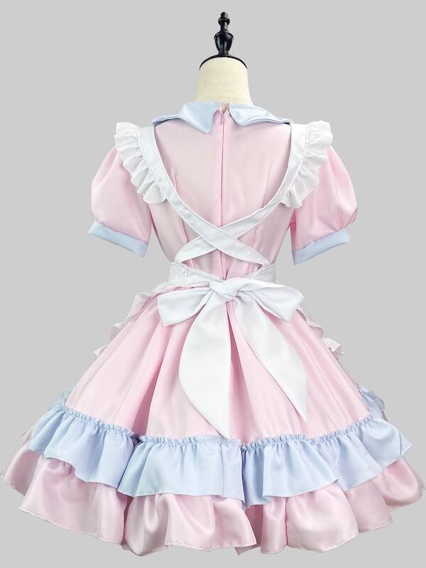 Pink creamy maid dress