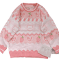 Sexy Pink strawberry bow bear sweater