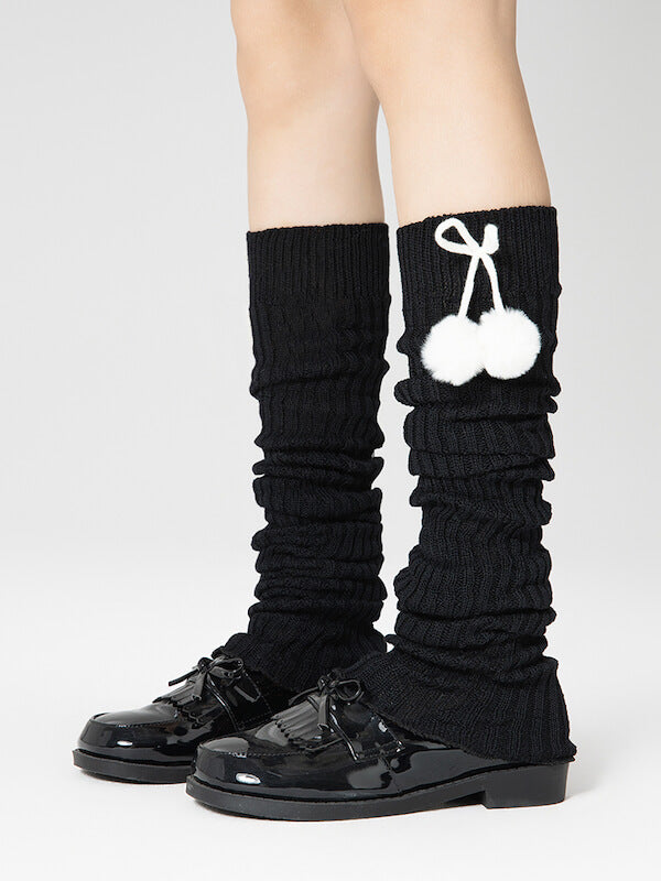 New Fashion Pompon kawaii leg warmers