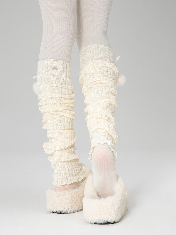 New Fashion Pompon kawaii leg warmers