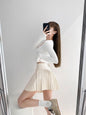 New Fashion Preppy accordion pleated skirt