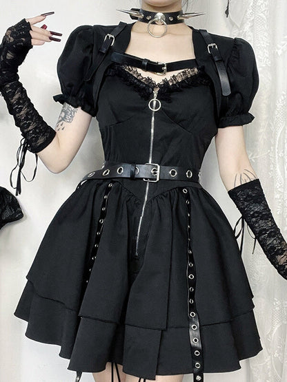 New Fashion Punk doll lace dress puff bolero