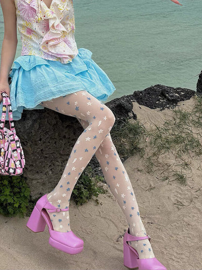 New Fashion Romantic stars tights