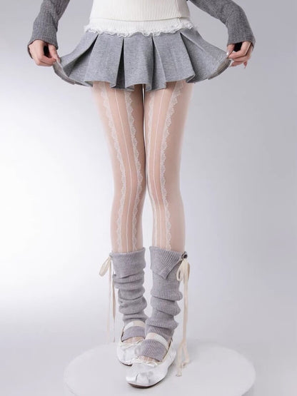 New Fashion Soft ribbon ballet leg warmers