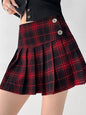 New Fashion Spicy girl plaid low-waisted mini skirt