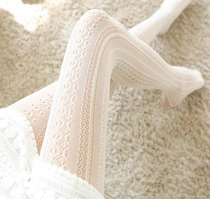 Sexy Floral lolita aesthetic lace tights