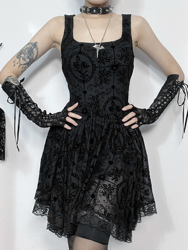 New Fashion Vintage goth lace dress