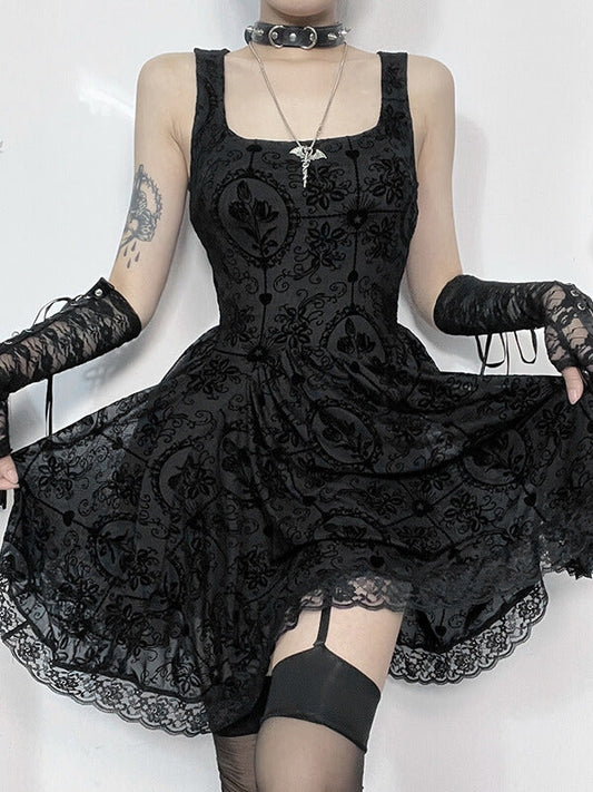 New Fashion Vintage goth lace dress