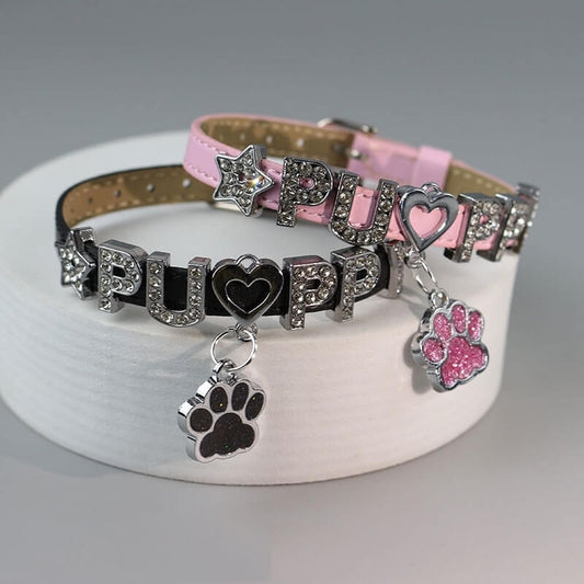 Y2k bestie puppy paw glittering bracelet