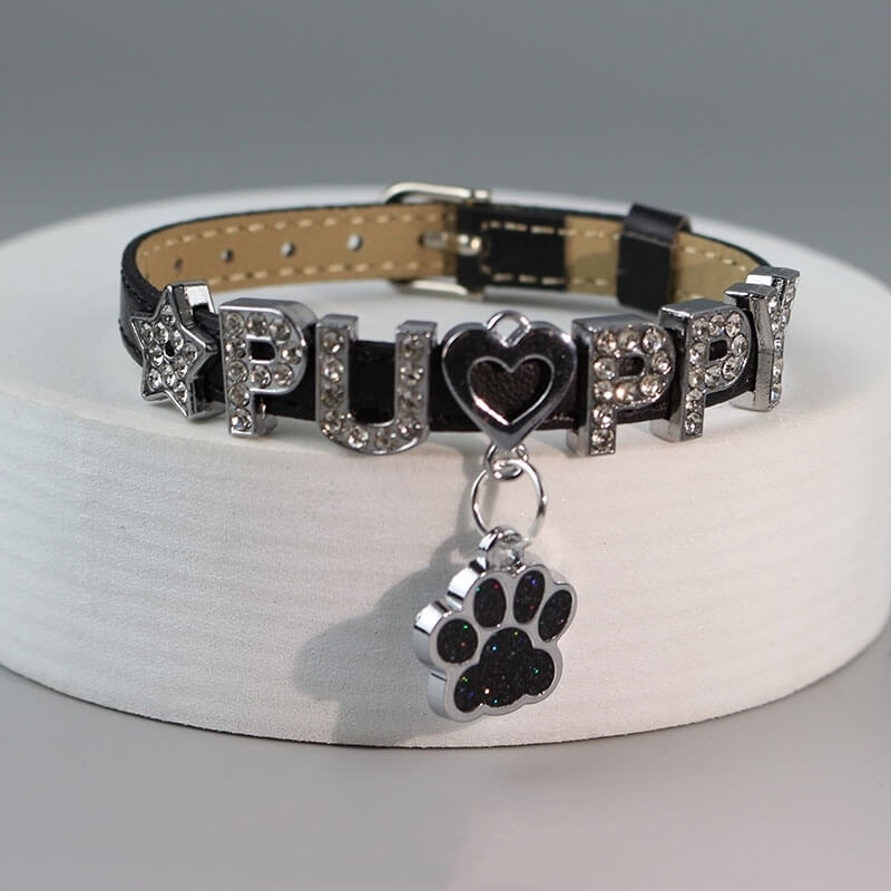 Y2k bestie puppy paw glittering bracelet