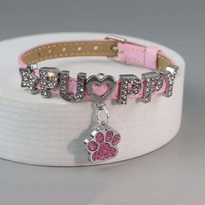 Y2k bestie puppy paw glittering bracelet