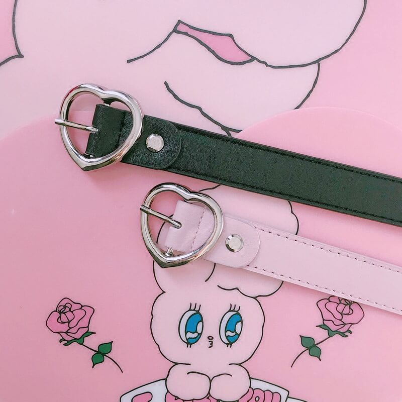 Sexy kawaii girl punk lolita heart belt