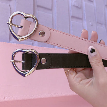 Sexy kawaii girl punk lolita heart belt