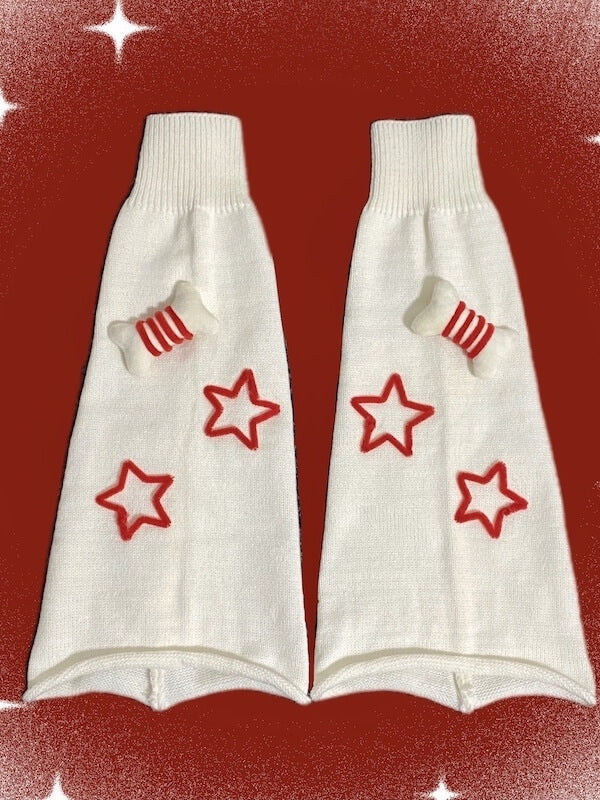 Sexy stars bone leg warmers