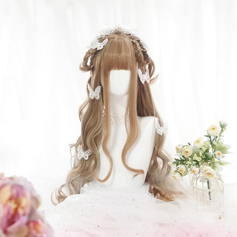 Free Shipping For Hivava Lolita Highlights Long Roll Wig